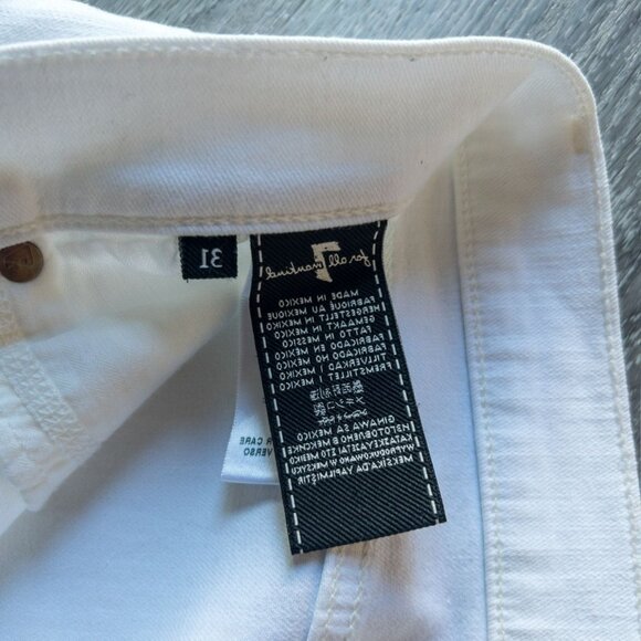 7 For All Mankind Mens White Denim Shorts Size 31 women - Picture 3 of 4